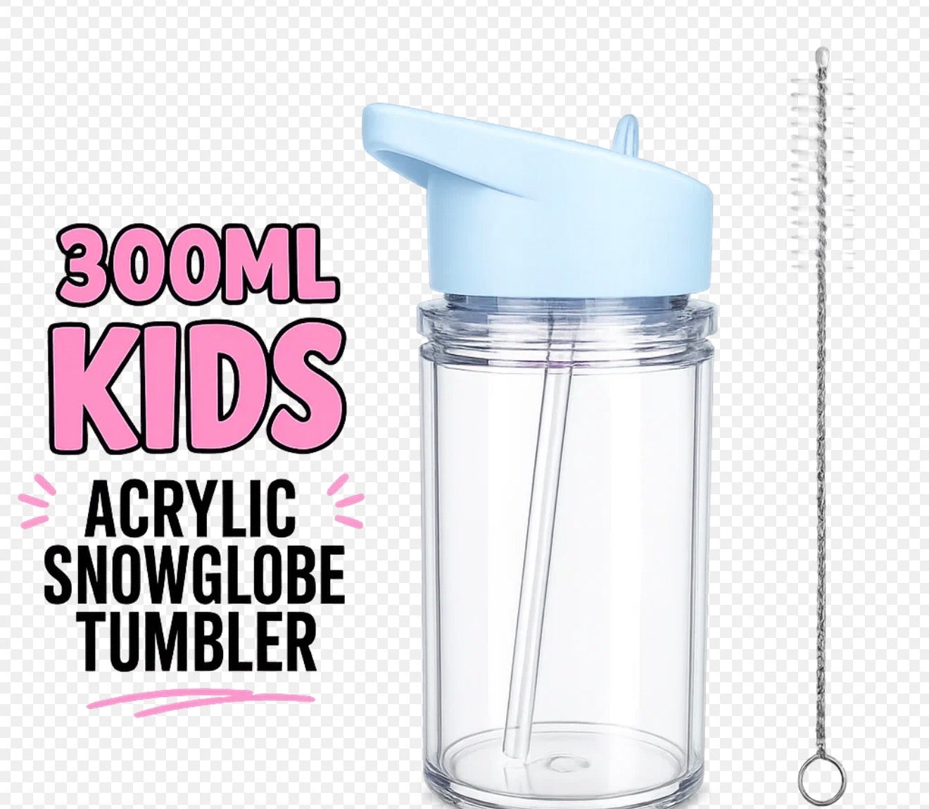 Custom Kids Snow Globe Drink Bottle